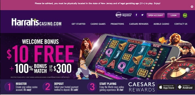 harrahs pa online casino